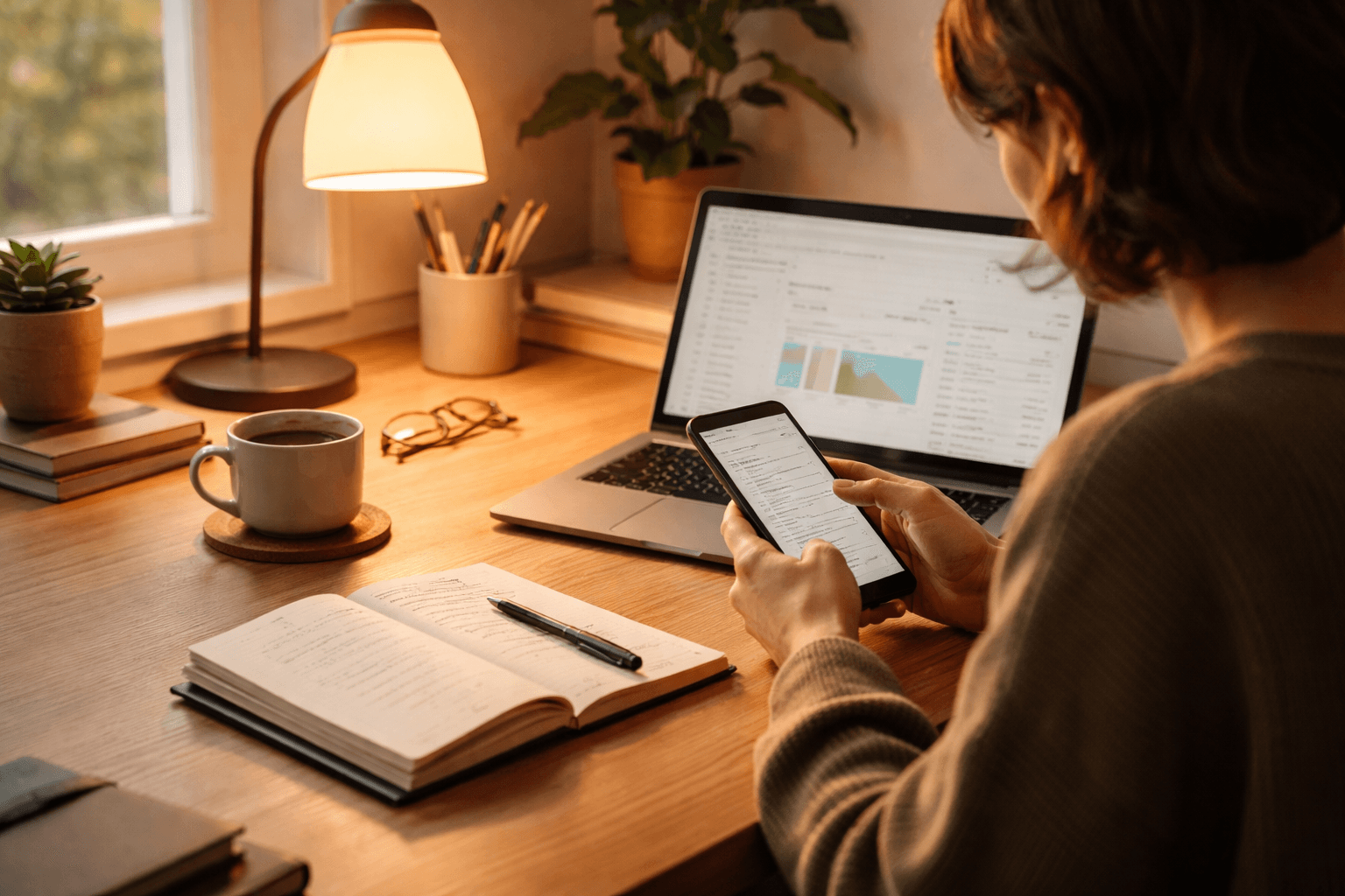 Plan a weekly client pipeline at your desk