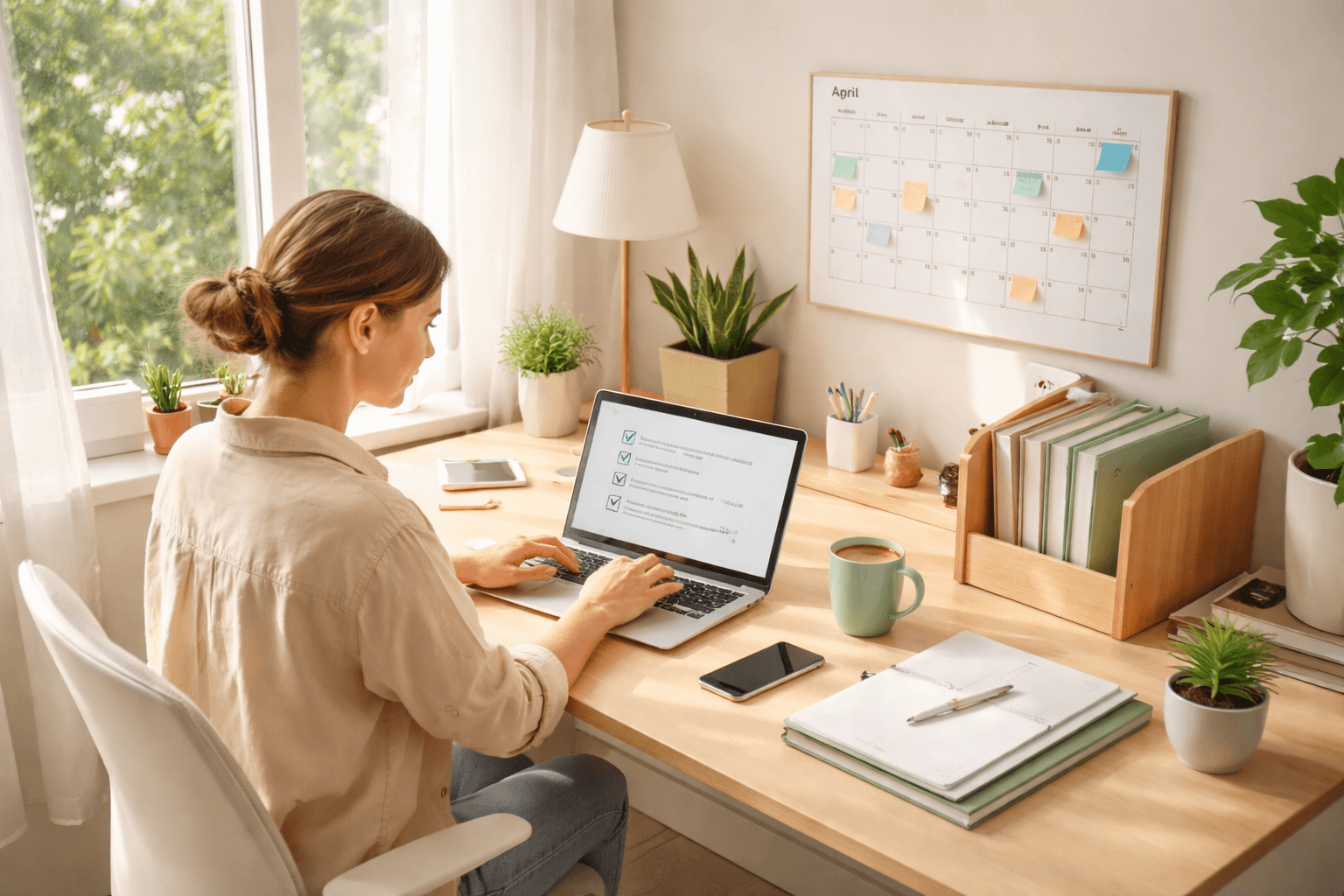 Freelancer working at a home desk with laptop and sticky notes https://mnyooiivpmhhltlepaan.supabase.co/storage/v1/object/public/client-portal-content/seo-blog/f533e45f-97ff-4e1c-9ec7-ad4553394e18/ca440702-c30f-4014-845e-248a22fb8e12.png